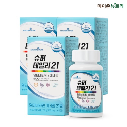슈퍼 데일리21 멀티비타민&amp;미네랄 맥스 3박스 6개월분